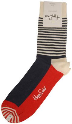 Happy Socks Half Stripe Cotton Socks