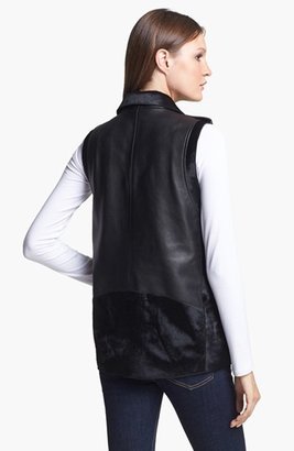 Veda Genuine Calf Hair & Leather Vest