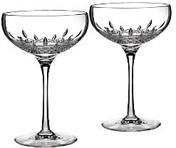 Waterford Lismore Essence Collector's Boxed Saucer Champagne Glass, Set of 2