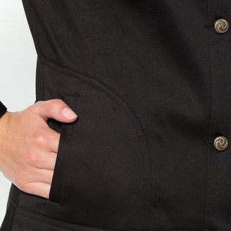 Anne Weyburn Stretch Cotton Satin Jacket with Pockets