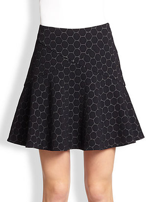 Marc by Marc Jacobs Leyna Dotty Fit-&-Flare Ponte Skirt