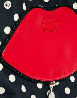 Lulu Guinness Spotty Foldaway Shopper Bag
