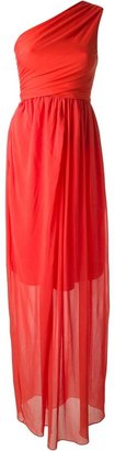 Carven one shoulder draped gown