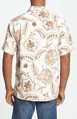 Tommy Bahama 'Beachfront Blooms' Regular Fit Linen Campshirt