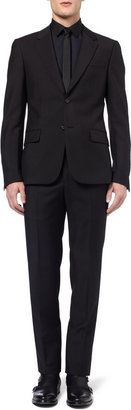 Alexander McQueen Black Slim-Fit Wool and Mohair-Blend Suit