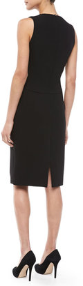 Michael Kors Boucle Pleat-Skirt Dress