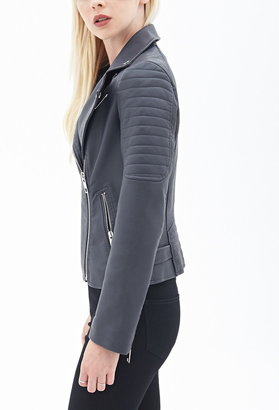 Forever 21 Quilted Moto Jacket