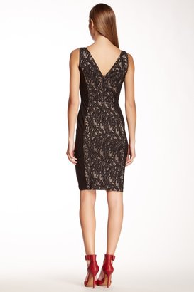 French Connection Lily Jacquard Lace Sheath Dress