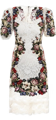Dolce & Gabbana Monica Belluci embroidered lace dress