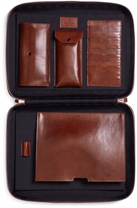 Brooks Brothers Burnished Leather Document Case