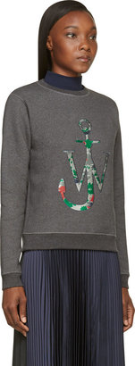 J.W.Anderson Grey Camo Logo Sweatshirt
