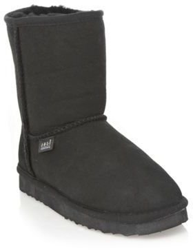 Just Sheepskin Black ankle sheepskin boots