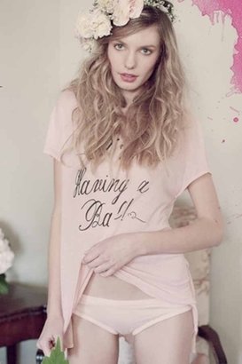 Wildfox Couture I'm Having a Ball Victorian Crew Tee in Rose Bud