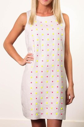 Champagne and Strawberry Neon Studded Dress