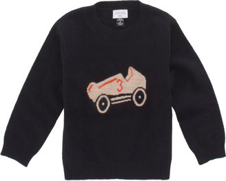 Barneys New York Race Car Intarsia Sweater