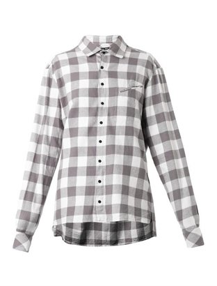 BAJA EAST Checked cotton-flannel shirt
