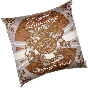 English Laundry Cheadle "Playing Cards" Decorative Pillow