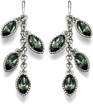 Fiorelli Costume Marquise Multi Crystal Dangly Earrings