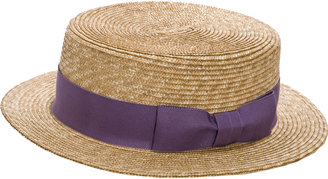 Anthony Peto Straw boater hat for Vogue’s Fashion’s Night Out