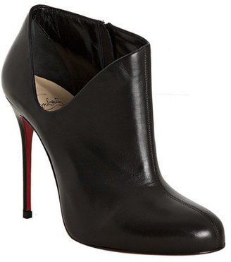 Christian Louboutin black leather 'Lisse 100' ankle booties