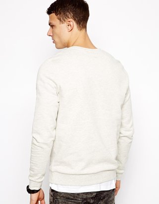 ASOS Sweatshirt With Print and Embroidery