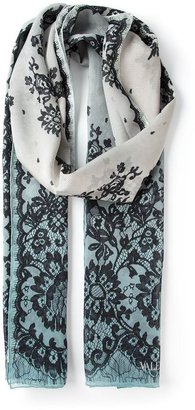 Valentino Garavani 14092 Valentino Garavani floral lace scarf
