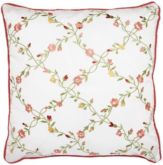 Sanderson Options Alsace Filled Square Cushion - Red