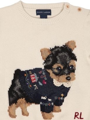 Ralph Lauren Dog Motif Heavy Cotton Sweater