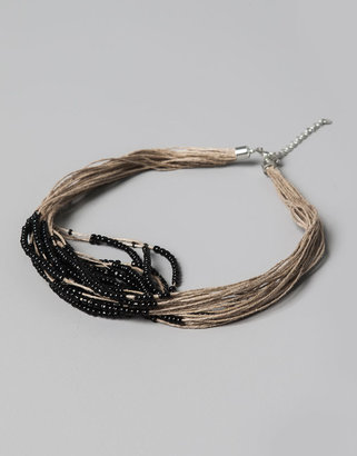 Pull&Bear Jute Necklace With Beads