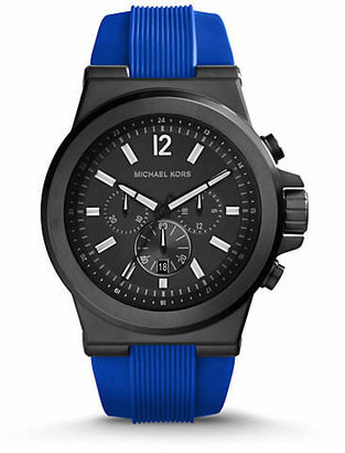 Michael Kors Dylan Black Silicone Watch