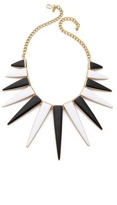 Kenneth Jay Lane Triangle Spike Necklace