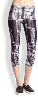 Terez Above NYC Printed Cropped Leggings