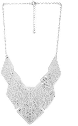 Forever 21 Cutout Geo Bib Necklace