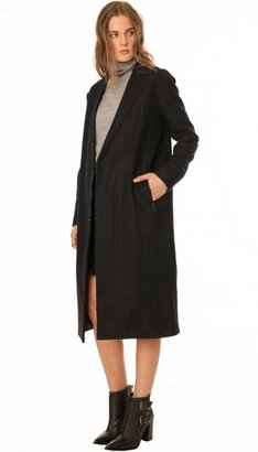 Tibi Chalk Stripe Long Coat