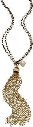 Jessica Elliot SKINNY by Pearl Tassel Necklace