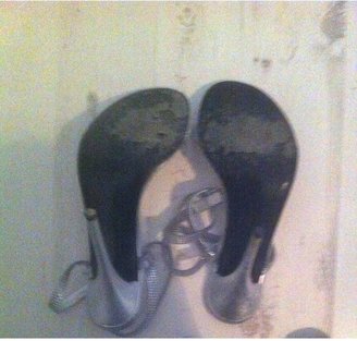 Stuart Weitzman Silver Leather Sandals