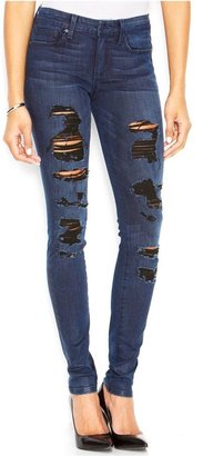 Joe's Jeans Mid-Rise Distressed Skinny Jeans, Ellery Wash