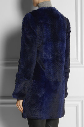 Diane von Furstenberg Rabbit coat