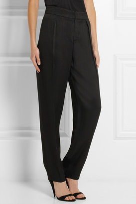 Chloé Textured-canvas tapered pants