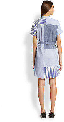 Band Of Outsiders Patchwork Shirtdress