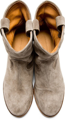 Isabel Marant Grey Suede Crisi Boots