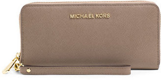 MICHAEL Michael Kors Jet Set Leather Travel Tech Continental Wallet