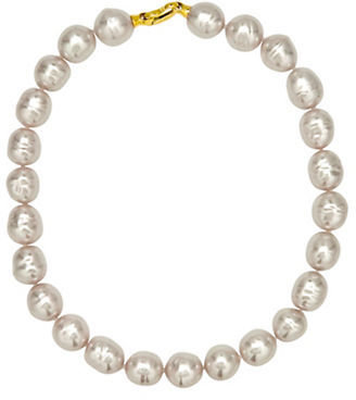 Majorica Manmade Organic White Baroque Pearl Necklace