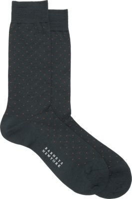 Barneys New York Mini-Dot Midcalf Socks