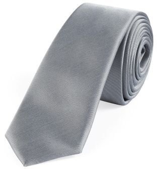 Next Silver Tie And Spotted Pocket Square Set