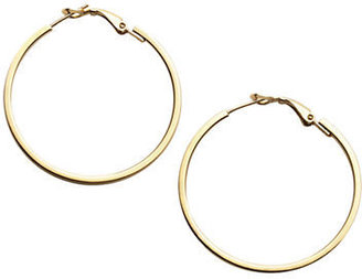 Lord & Taylor 18Kt Gold Over Sterling Silver Hoop Earrings