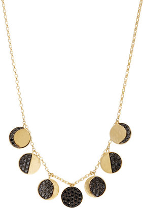 Black Diamond Pamela Love Fine Jewelry & Gold Moon Phase Necklace