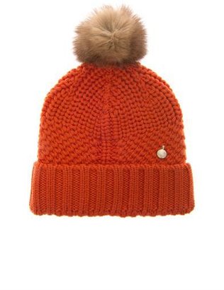 Woolrich Serenity fur-pompom wool-knit beanie