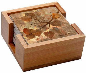 THIRSTYSTONE COLLECTION Thirstystone Aspen Bamboo Set of 4 Coasters