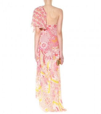 Roberto Cavalli Printed silk-chiffon maxi dress